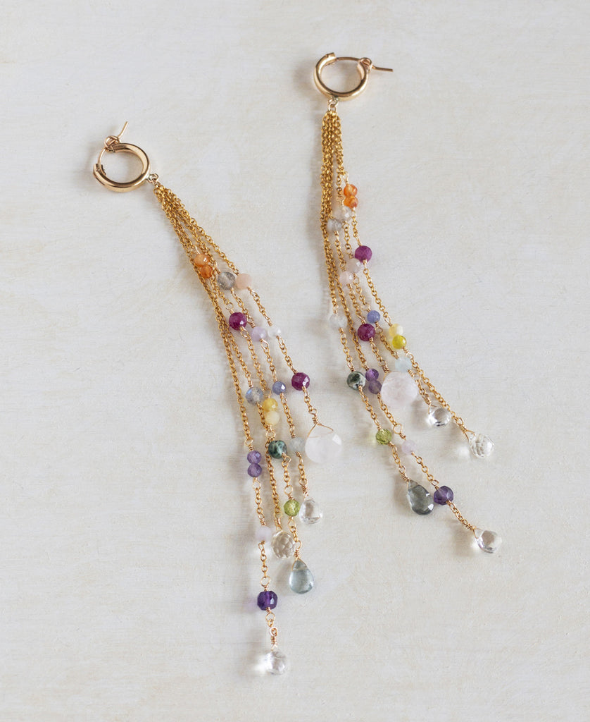 Confetti Hoop Earrings