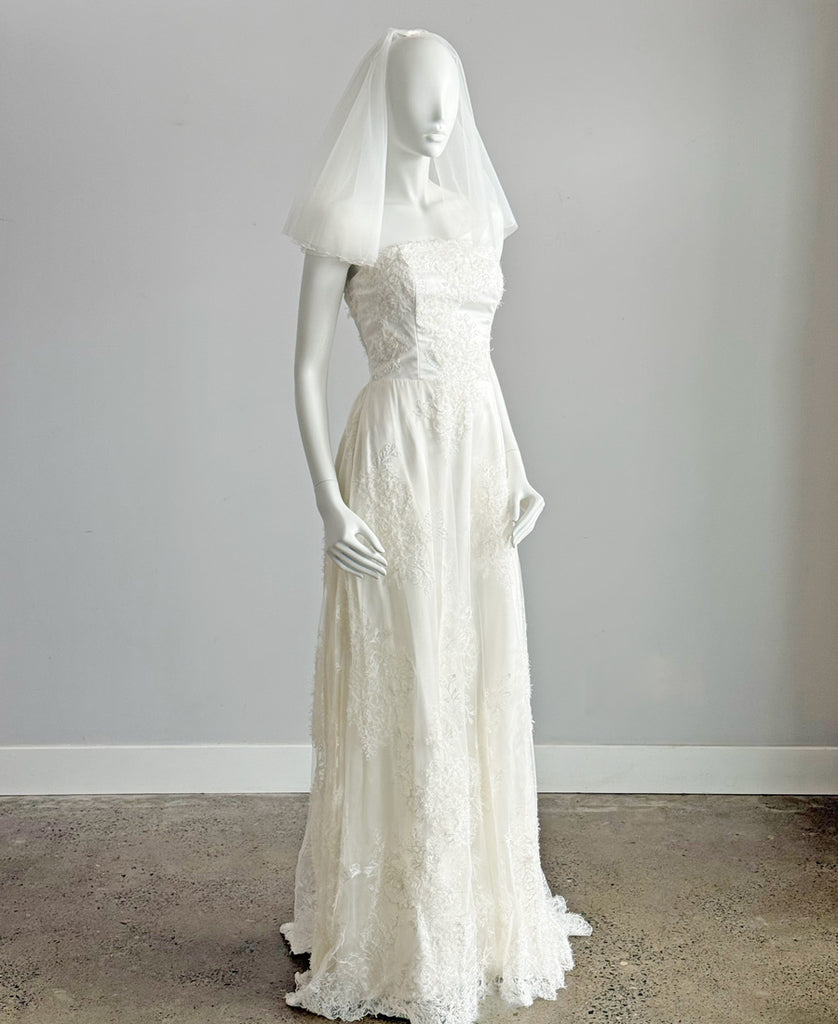 Brigitte multi-layered short bridal veil