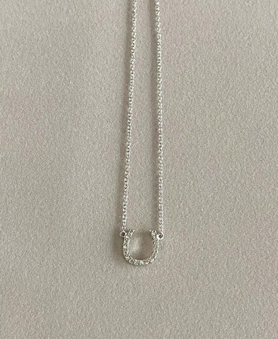 Silver Horseshoe Necklace
