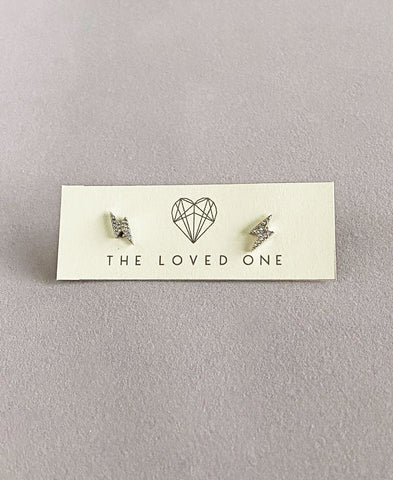 Silver Bolt Earrings