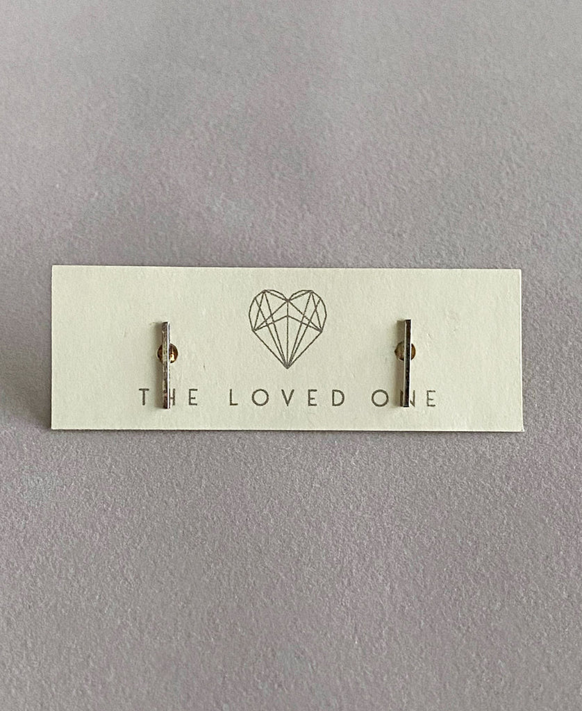 Silver Staple Earrings