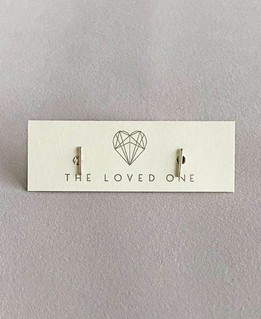 Silver Staple Earrings